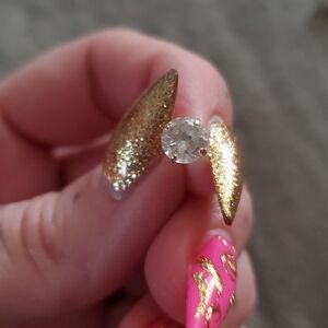 Round Cubic Zirconia Stud Earrings